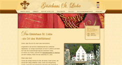 Desktop Screenshot of gaestehaus-sanktlioba.com