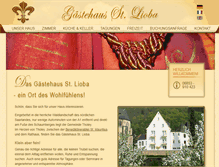 Tablet Screenshot of gaestehaus-sanktlioba.com